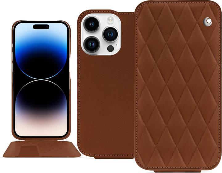 Actual product image Noreve Vertical leather shell (Apple iPhone 15 Pro)