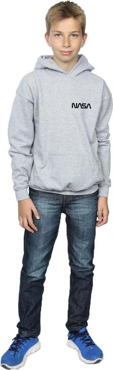 Immagine prodotto Nasa Modern Logo Chest Felpa con Cappuccio Ragazzi (140, 146)