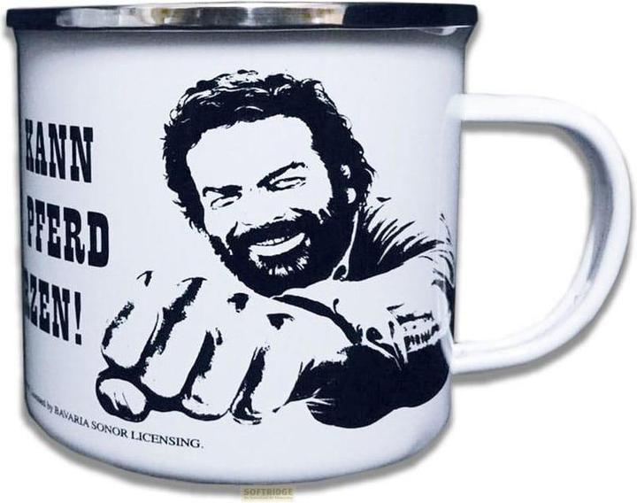 Actual product image Blechwaren Fabrik Braunschweig Bud Spencer enamel mug horse fist (500 ml, 1 x)