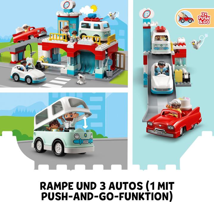 Produktbild LEGO Parkhaus mit Autowaschanlage (10948)