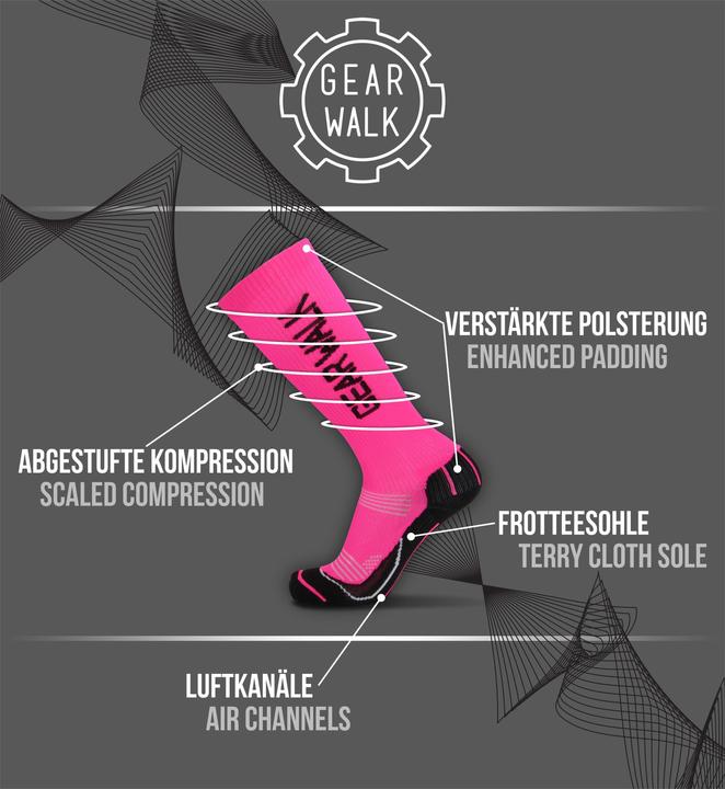 Image du produit Gear Walk 2 Paar Sport-Kompressionsstrümpfe (43 - 46)