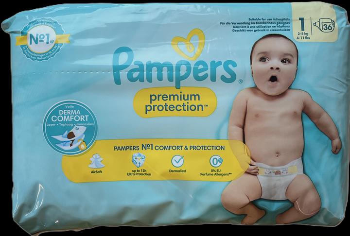 Pampers Premium Protection (Gr. 1, 36 Stück)