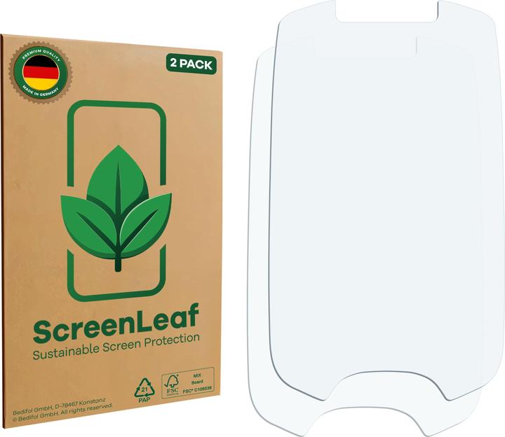 Productafbeelding ScreenLeaf Schutzfolie nachhaltiger Displayschutz Display Schutz Folie Klar Transparent (2 Stuk, Samsung Galaxy S20+)