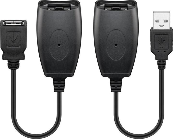 Image du produit Goobay USB Extension Ethernet 40,0m- Câble Convertisseur USB > RJ45 Extender de ligne (CAT5) (0.20 m, USB 1.1)
