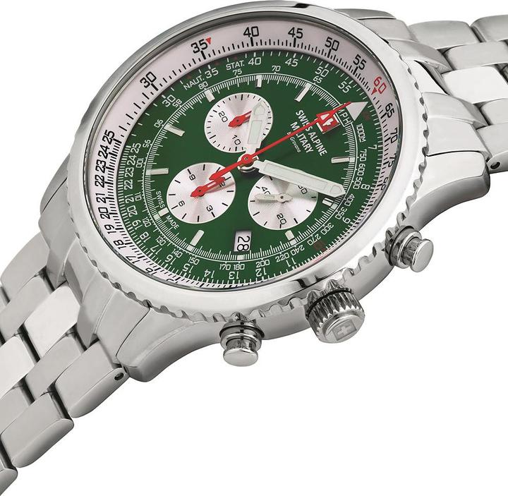 Produktbild Swiss Alpine Military 7078.9134 Chrono Herren 45mm 10ATM (Chronograph, 45 mm)
