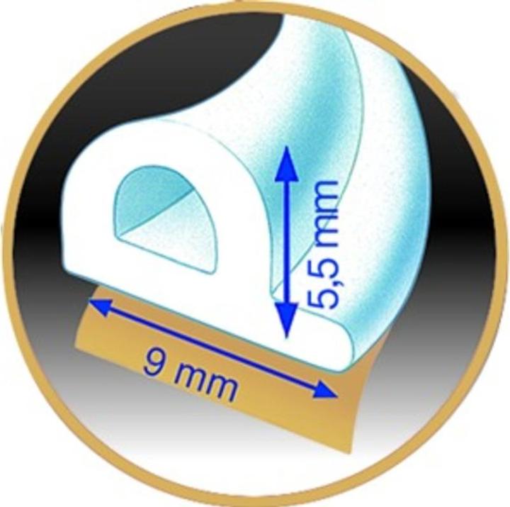 Immagine prodotto tesa Guarnizione per finestre con profilo a P (0.27 kg, Bianco)