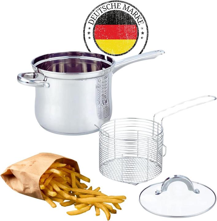Actual product image Cheffinger Frittiertopf (18 cm, Pot, Stainless steel)