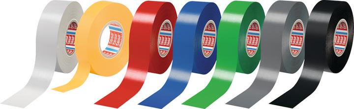 Actual product image tesa Electrical insulating tape tesaflex 4163 heat-resistant, for insulating, repairing & bundling (50 mm)