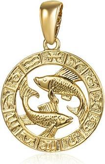 JVD Gold-plated fish pendant SVLP0713XH2GORY