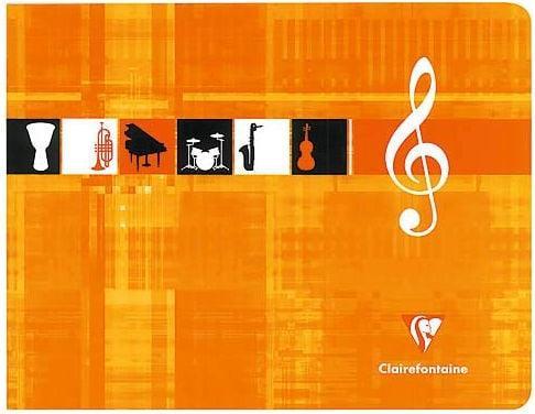 Produktbild Clairefontaine Notenheft (17 x 22 cm, Liniert, Weicher Einband)
