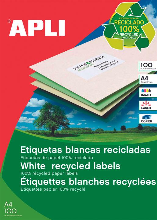 Actual product image Apli Folder ecological SIGNS, 210x297mm, rectangular, white