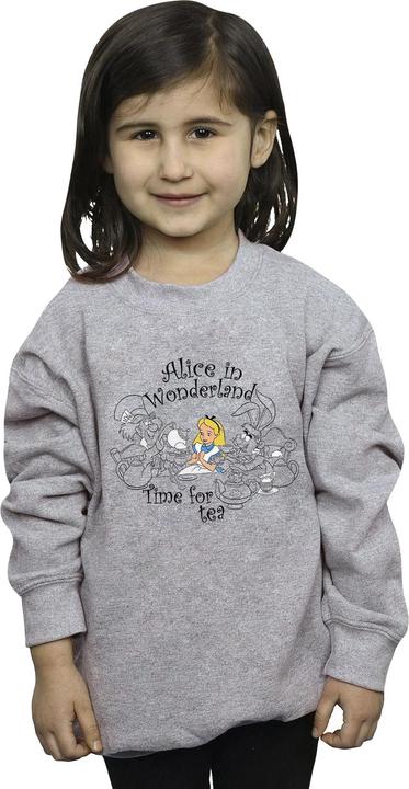 Produktbild Disney Mädchen Alice im Wunderland Zeit Tee Sweatshirt (140, 146)