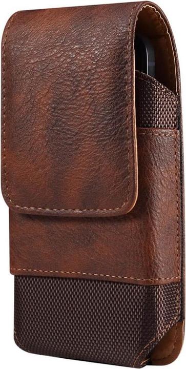 Immagine prodotto Cover-Discount Nylon - Borsa da cintura in pelle con tasca per carte di credito marrone / M
