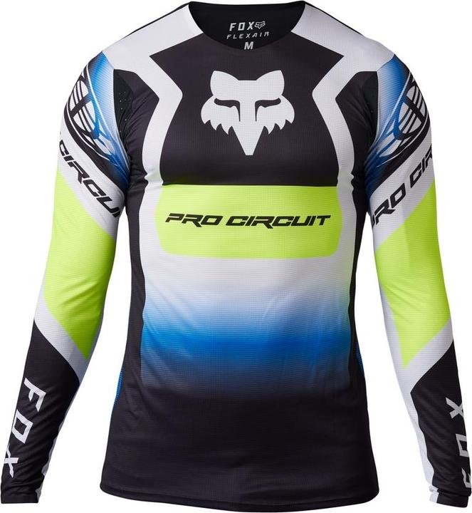 Image du produit Fox Jersey PC Flexair Foyl Blk/Wht (M)