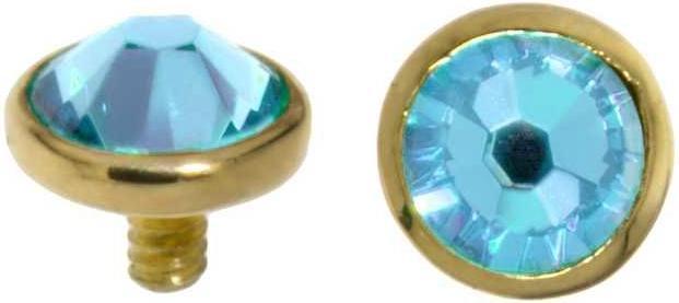 Aqua, Goldfarbig