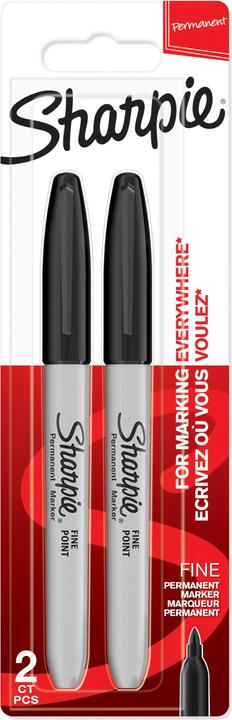 Produktbild Sharpie Fein (Weiss, Schwarz, 0.90 mm, 2 x)