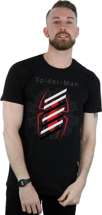 Produktbild SpiderMan Logo Stripes TShirt (M)