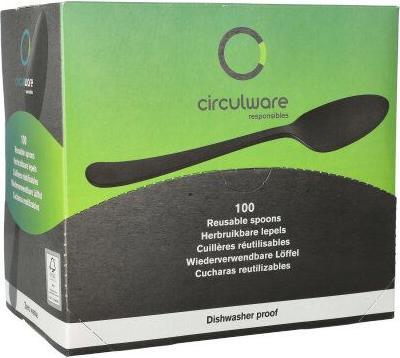 Actual product image Papstar Spoon "Gaia" extra stable in dispenser box (100 x)