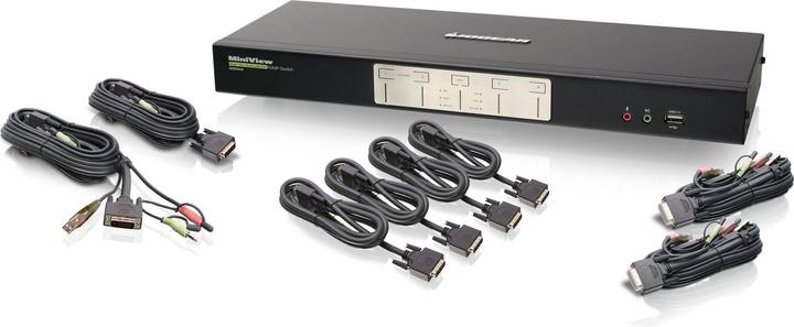 Actual product image Aten CS1644, Dual-View 4-Port KVM Switch with 2 Port USB Hub