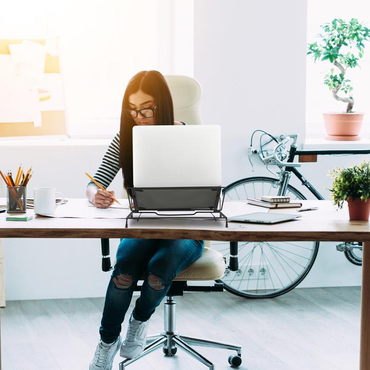Actual product image Relaxdays Laptop stand