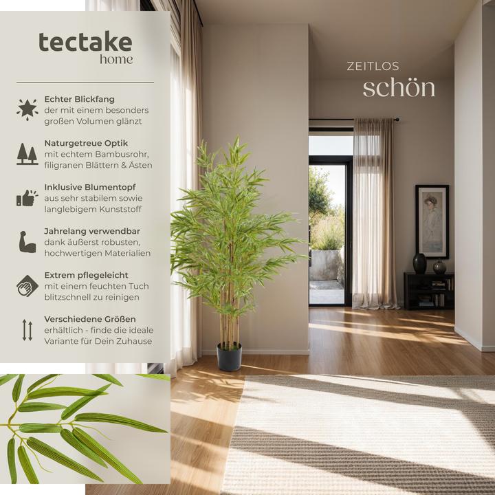 Actual product image tectake Bamboo tree Bambosa (150 cm)