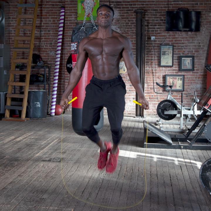Produktbild Fitness First Stahldraht Springseil Rot (304 cm)