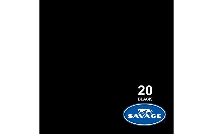 Actual product image Savage Background paper 3.56 x 32m Black (356 cm, 3200 cm)