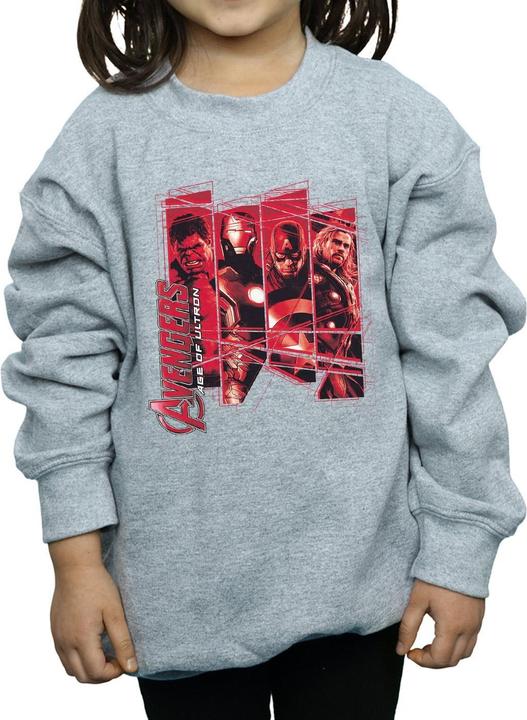 Image du produit - Sweat AVENGERS TEAM COLLAGE - Fille (140, 146)