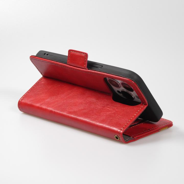 Immagine prodotto PhoneLook Etui cuir Flip Wallet en cuir véritable avec stripe design et compartiment à cartes (Apple iPhone 13 Pro)