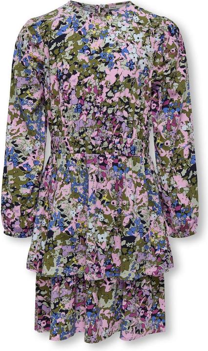 Only Print Kleid mit langen Ärmeln (158)