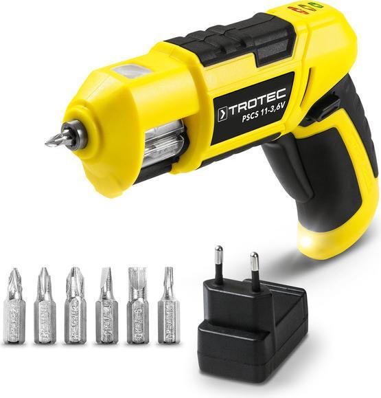 Actual product image Trotec Cordless drill / driver PSCS 11-3.6V, Name: Red. to drill. PSCS 11-3.6V, Protection cl (Rechargeable battery operated)