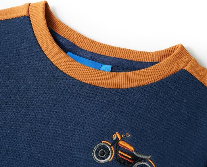Image du produit VidaXL Sweatshirt enfant bleu indigo 92,Matière : 100 (92)