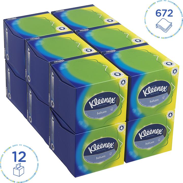 Actual product image Kimberly-Clark KLEENEX Facial Tissue Cube White