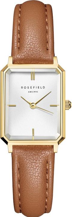 Image du produit Rosefield Montre Octagon XS White Light Brown Leather Gold