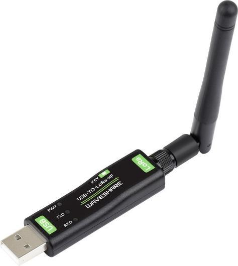 Actual product image WaveShare SX1262 LoRa TCXO USB adapter 850-930MHz