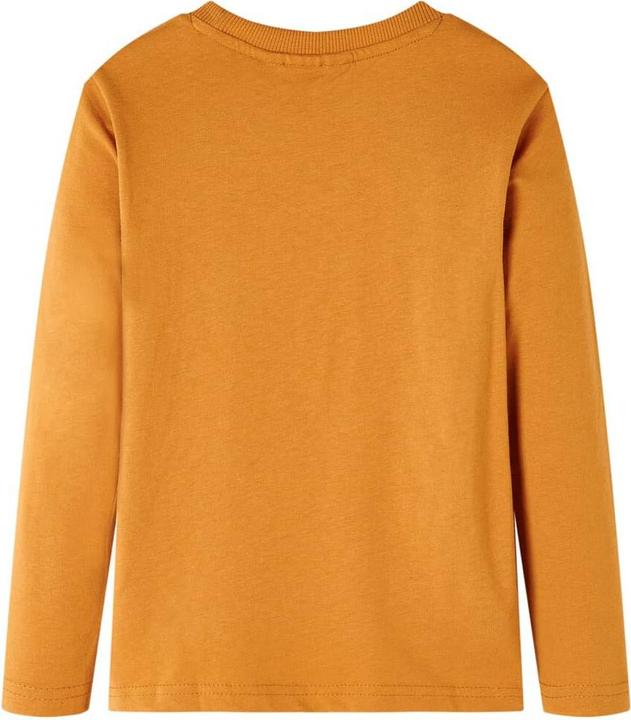 Actual product image VidaXL Children's long-sleeved shirt dark ochre 116,Material: 100 (116)