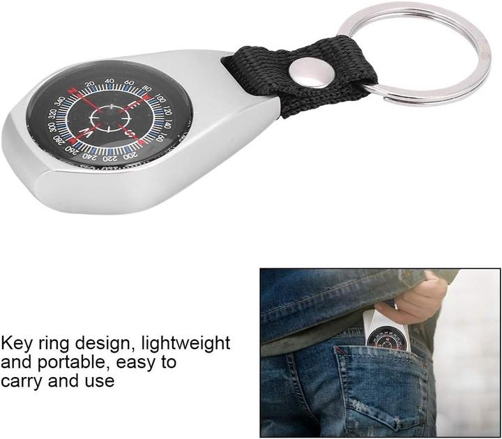 Image du produit Swissdetector Boussole Professionnelle de Survie - Porte-clés en Alliage De Zinc
