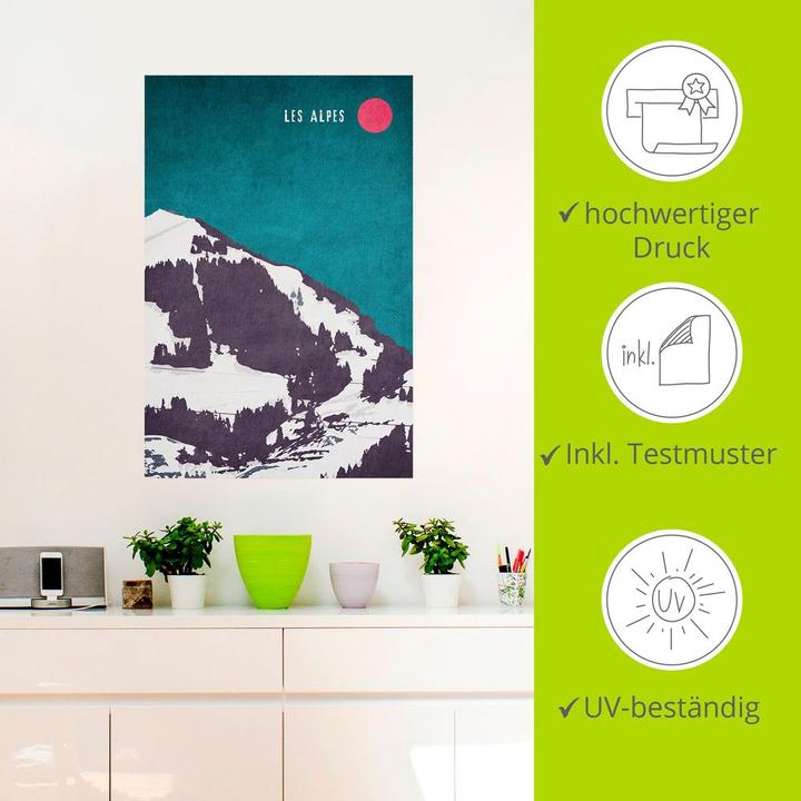 Produktbild Artland Die Alpen U3WL (60 x 90 cm)