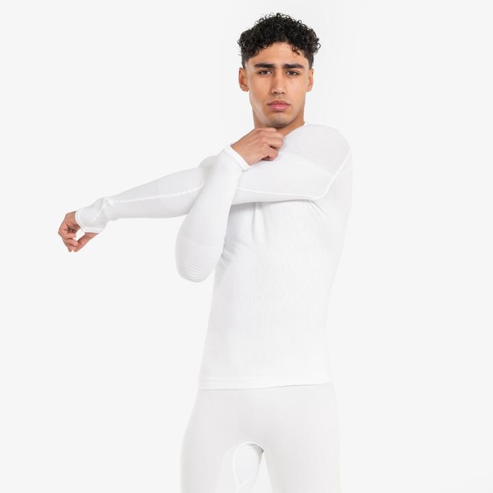 Produktbild Kipsta Damen/Herren Funktionsshirt langarm - Keepdry weiss (L)