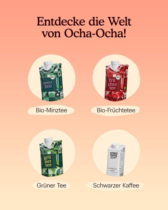 Actual product image Ocha Ocha Organic MATE - sugar free - zero calories - freshly brewed - box 24 x (24 x 20 cl)