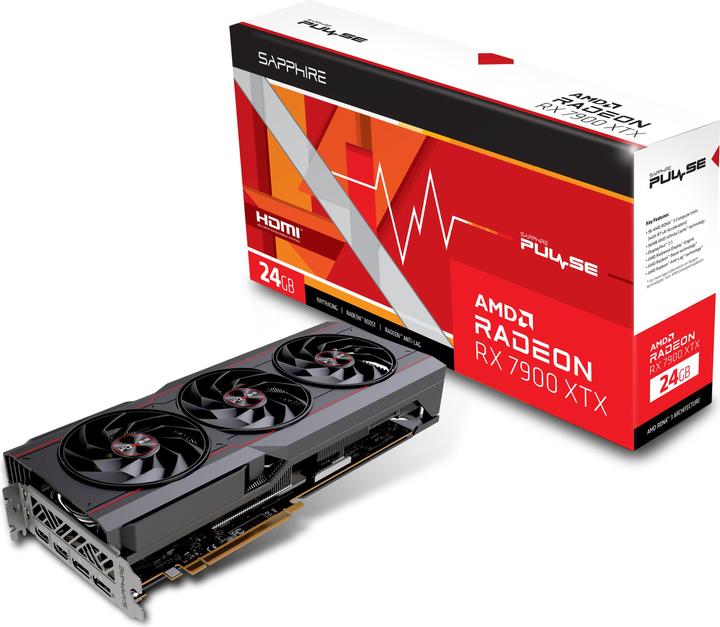 Actual product image Sapphire Radeon RX 7900 XTX Pulse (24 GB)