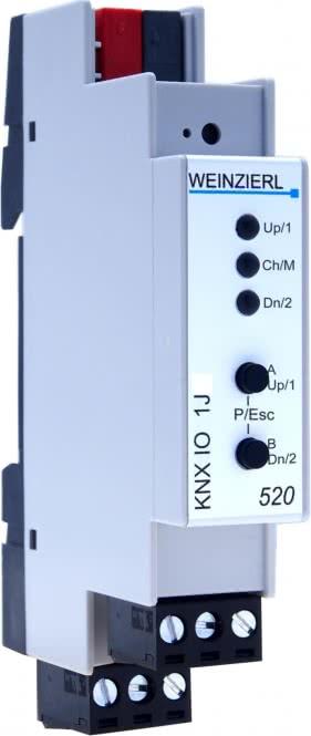 Immagine prodotto Weinzierl KNX IO 520 Attuatore cieco 5225 Binario 2 ingressi 1 uscita Funzioni logiche e timer. (Attuatore per otturatore)