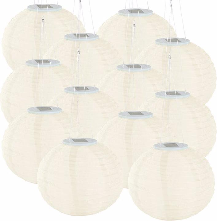 Produktbild Lunartec Solar-LED-Lampions (30 x 24 cm, 12 x)