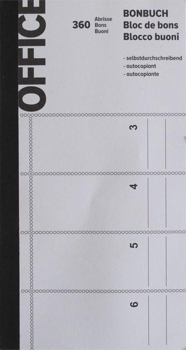 Actual product image Office Receipt books 360 tear-offs (360 x)