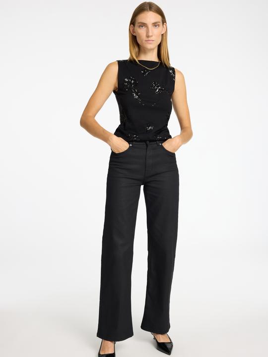 Actual product image Selected Femme Coated wide fit jeans (W29/L32)