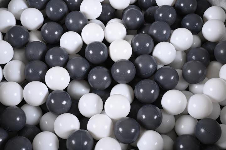 Actual product image Knorrtoys Ball pool soft - "Cosy heart rose" - 300 balls grey/cream