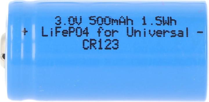 Produktbild AccuCell Akku CR123A (1 Stk., CR123A, 500 mAh)