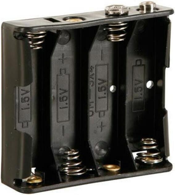 Velleman Batteriehalter BH341B, 4x AA 1 Stück