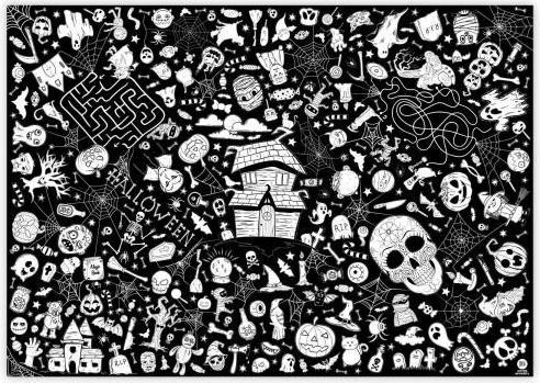 Immagine prodotto Jeka Tovaglia di carta colorata "Halloween