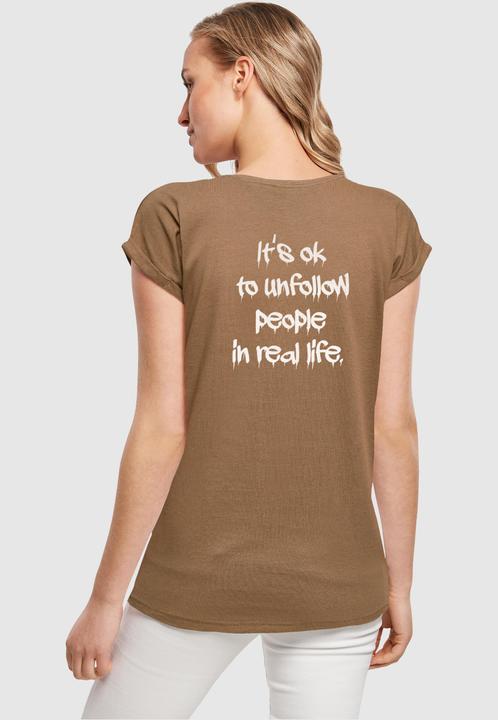 Actual product image Merchcode Ladies Unfollow Extended Shoulder Tee - 111691 (XXL)
